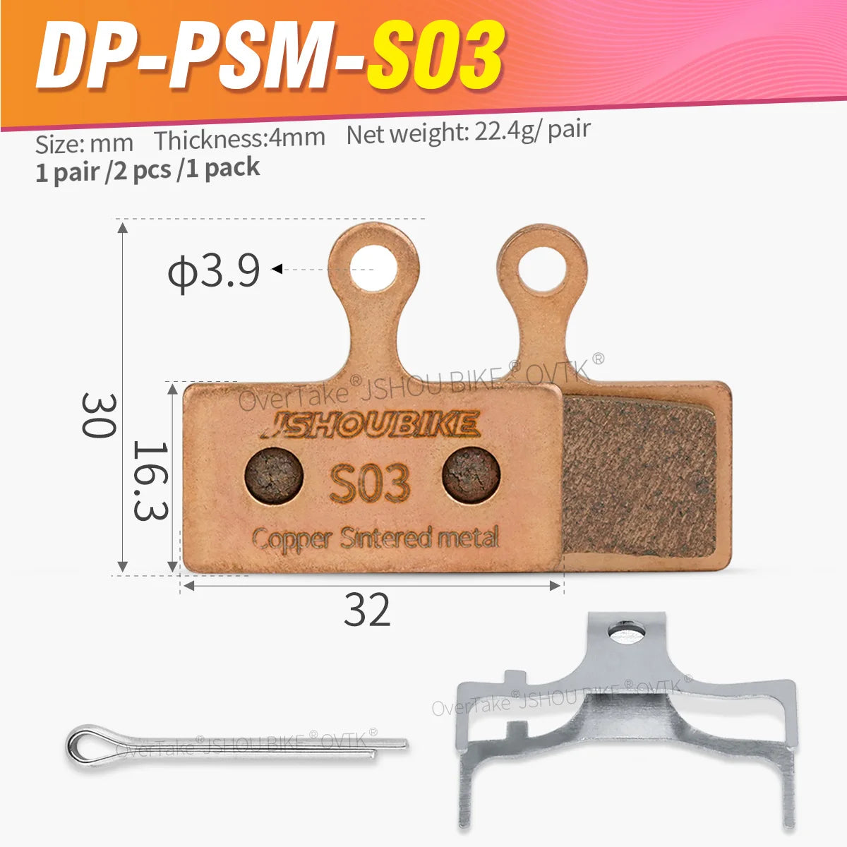 Shimano XT XTR SLX Deore Sintered Metal Brake Pads for BR-M8000 M9000 M7000