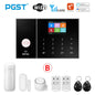PGST Smart Life Alarm System for Home WIFI GSM Security Alarm Host with Door and Motion Sensor Tuya Smart App control work Alexa-EXPROTAS