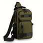 Men’s Molle Chest Bag Large Crossbody Waist Pack Hiking Travel Pouch