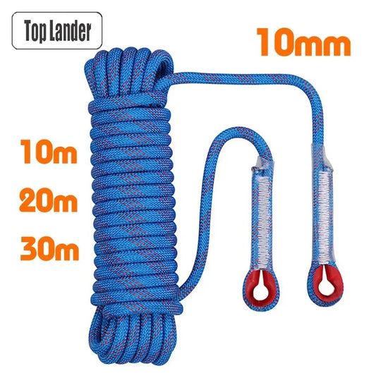 10mm Safety Climbing Rope Static Rock Mountaineering Life Rescue Outdoor Survival
