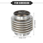 UXCELL Exhaust Flex Pipe | 38/45/50/60mm Bellows Connector Stainless Universal