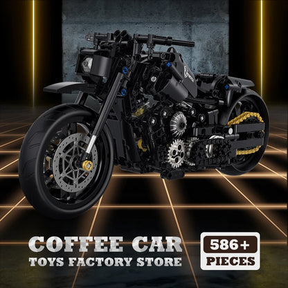 1:8 High-Tech Motorbike Building Blocks MOC Speed Racing Motorcycle Model Toy Gift