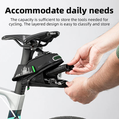 Bike Saddle Bag Waterproof MTB Tail Pannier Seat Pack Bicycle Storage