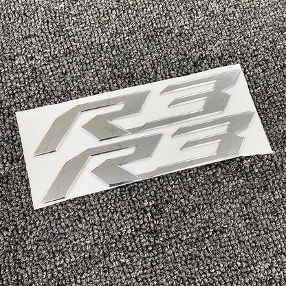 Motorcycle 3D Emblem Badge Decal Tank Wheel Sticker Soft Reflective Decal R1 R3 R6 Sticker For Yamaha YZF-R6 Fairing Body Decals-EXPROTAS