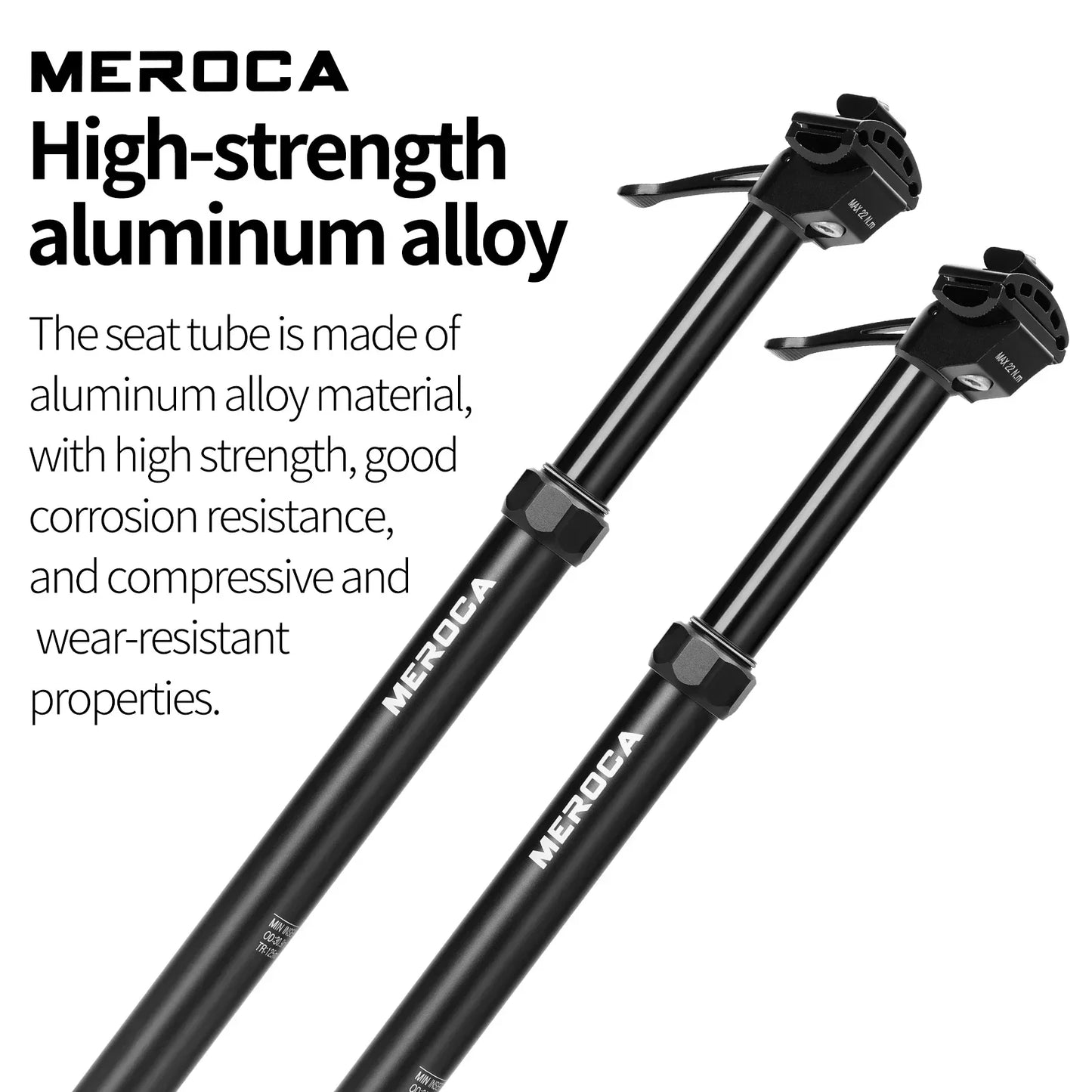 27.2/30.9/31.6mm Dropper Seatpost MEROCA Hydraulic MTB Road Bike Seat Post