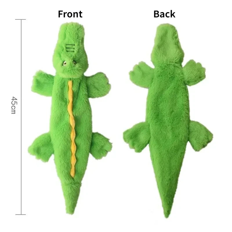 No Stuffing Dog Toy Plush Squeaky Animal Chew Toy for Pets Crinkle