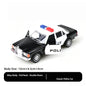 Retro Alloy Car Model 1/36 Scale Police Taxi Die-Cast Toy Vehicle