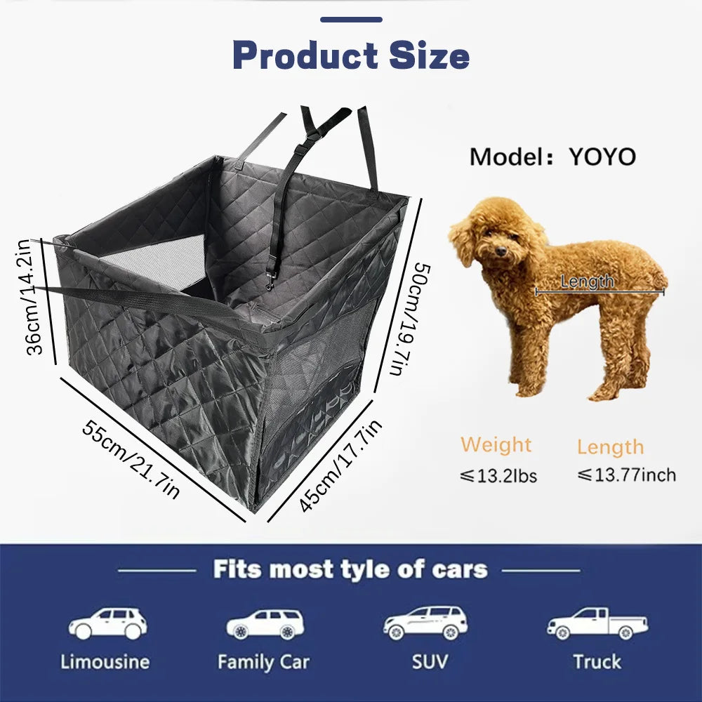 Travel Pet Bag Car Seat Carrier for Dog Cat Puppy Booster Basket
