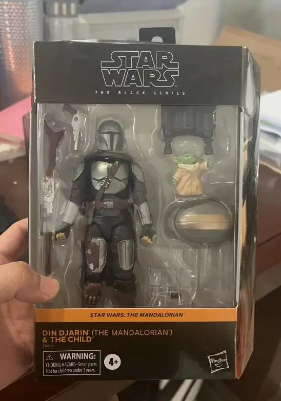Star Wars Black Series - Din Djarin & Baby Yoda Action Figures, Moveable Joints-EXPROTAS
