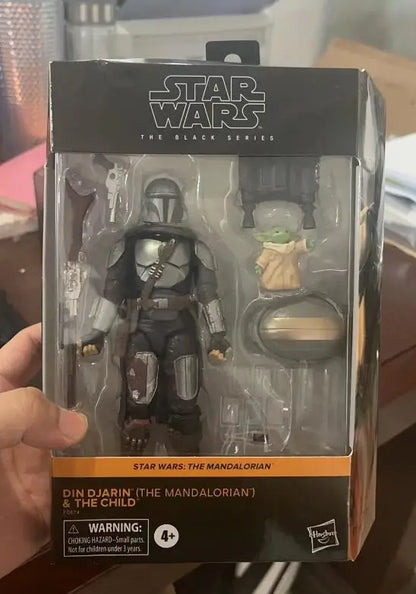 Star Wars Black Series - Din Djarin & Baby Yoda Action Figures, Moveable Joints-EXPROTAS