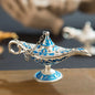 12cm Classic Aladdin Magic Genie Lamp Incense Burner Retro Wishing Oil Decor