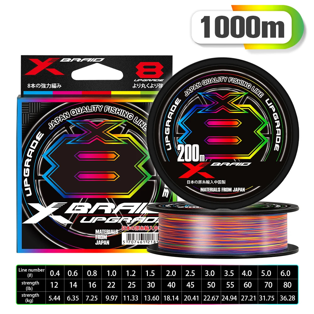 Fishing Line 1000M Fluorocarbon Coated Spool for Carp Bass Pike Perch