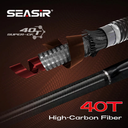 Casting Fishing Rod Heavy Power 1.83M 4-Piece 7-9KG Travel Fishing Gear