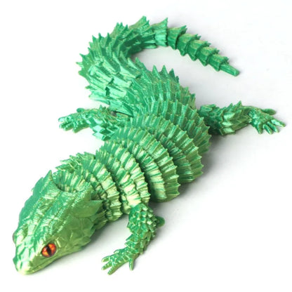 Creative Desk Plants 3D Printed Lizard Statue Ornament for Rockery Fish Tank