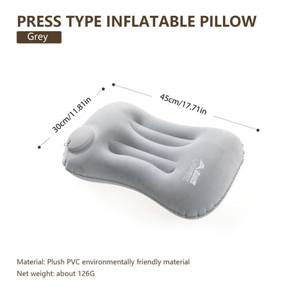 Inflatable Pillow Portable Camping Air Travel Ultralight Neck Support
