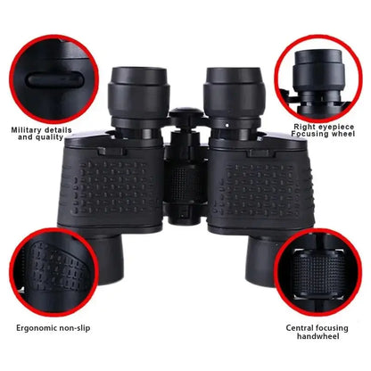 90x90 HD Binoculars BAK4 Prism Optical Glass Lens Hunting Hiking Travel