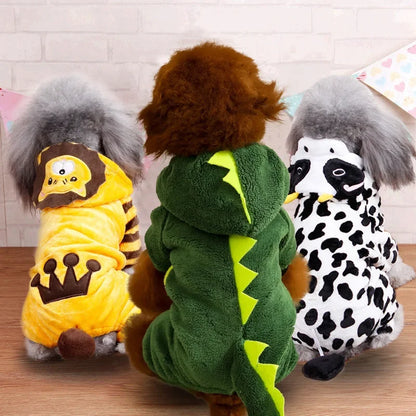 Pet Dog Clothes Warm Fleece Coat for Small Dogs Winter Hoodie Apparel