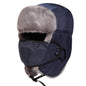 Unisex Winter Earflap Hat Ski Plush Lined Warm Knit Outdoor Cap