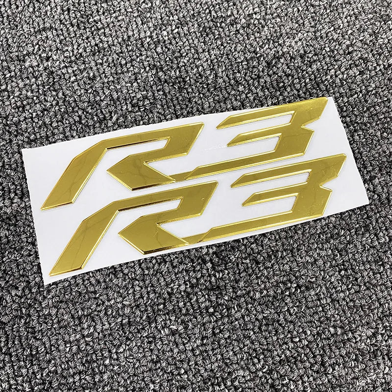 Motorcycle 3D Emblem Badge Decal Tank Wheel Sticker Soft Reflective Decal R1 R3 R6 Sticker For Yamaha YZF-R6 Fairing Body Decals-EXPROTAS