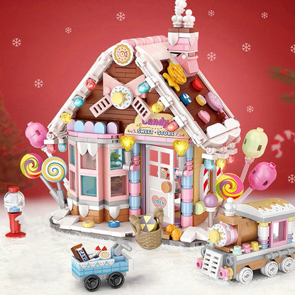 Cute Flower Building Blocks DIY Assembly Model Creative Construction Toy Gift