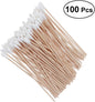 300PCS Cotton Swabs Pointed Tip Wooden Handle Precision Buds