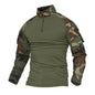Mens Combat Military Tactical Long Sleeve Camo T-Shirt Army Shirt