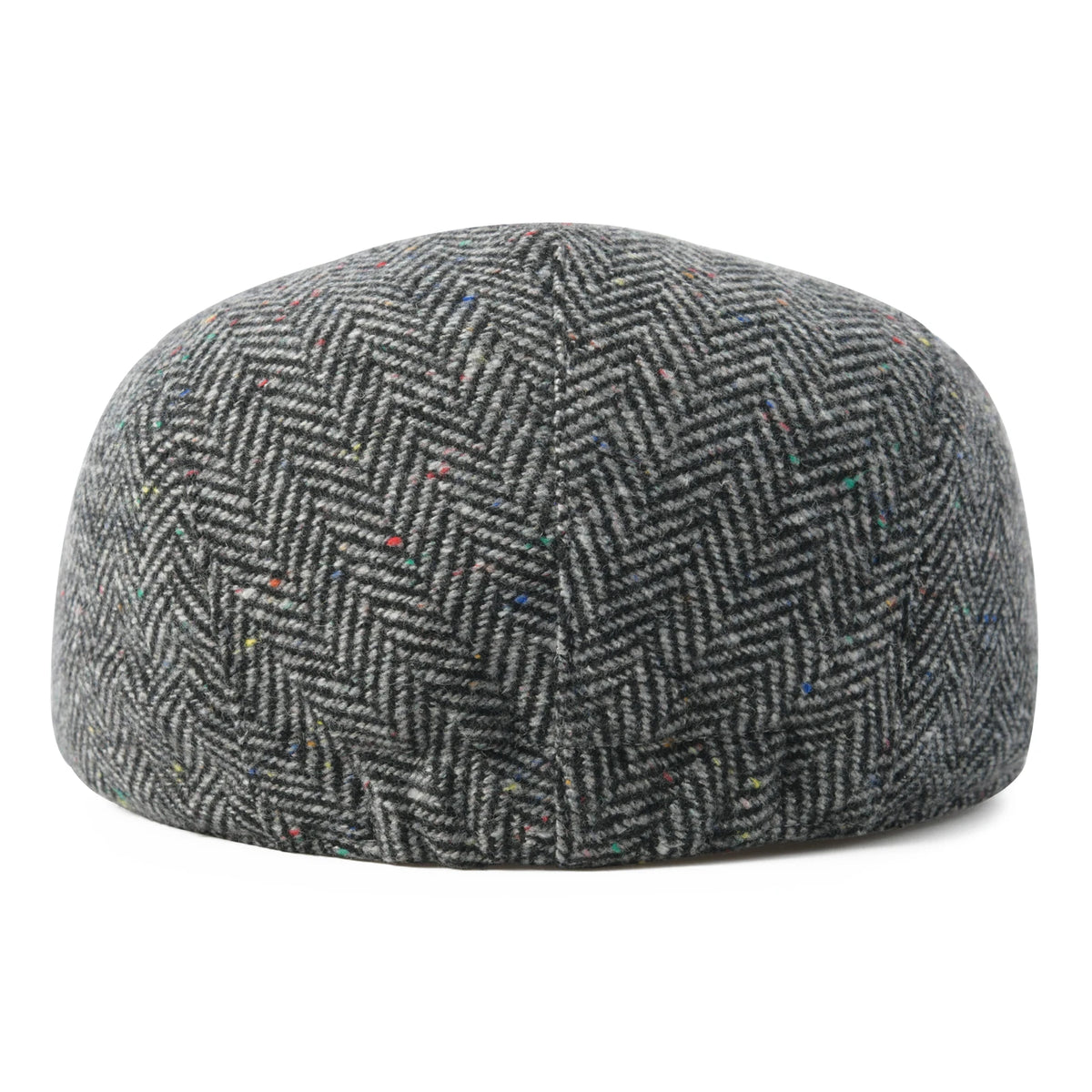Men's Herringbone Newsboy Hat Wool Blend Flat Cap Gatsby Style