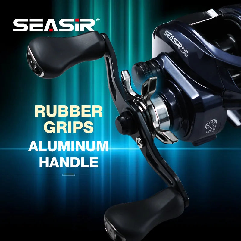 Baitcasting Reel 149g 7.0:1 Seasir Vortex 5+1BB 8kg Drag Fresh Saltwater