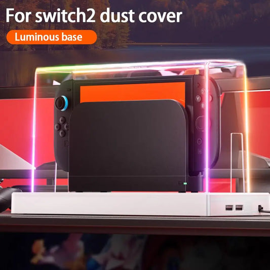 Acrylic Dust Cover Display Box Base Protective Shell For Nintendo Switch 2 Host