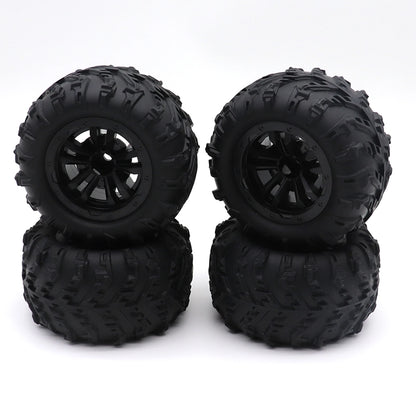 4PCS 12mm Hex Skidproof Rubber Tires 6034 for SCY 16101/16102 PRO 1/16 RC Truck Wheels