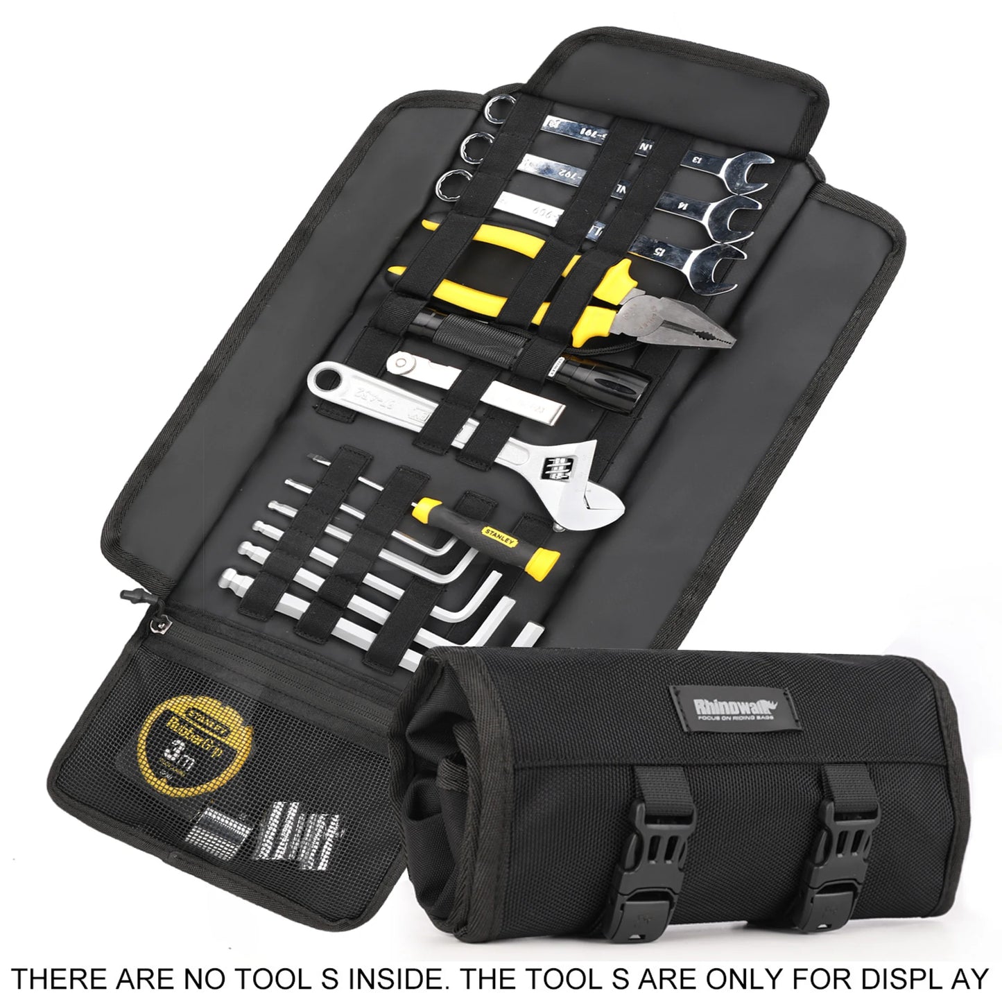 Motorcycle Tool Roll Bag Portable Side Storage Pouch for Travel Repair Tools
