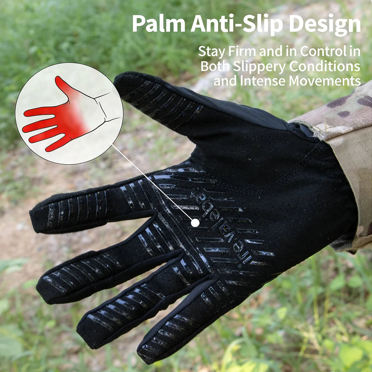 Tactical Full Finger Screen Motorcycle Gloves Outdoor Breathable Knuckle
