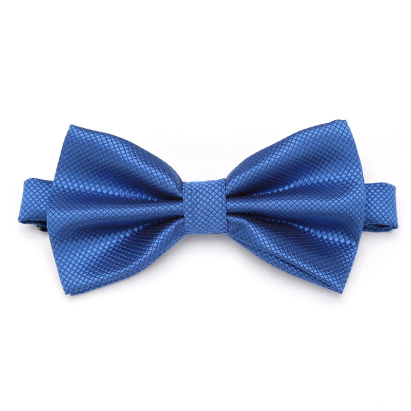 Bow Tie Solid Color Adjustable Wedding Party Ties for Men Women