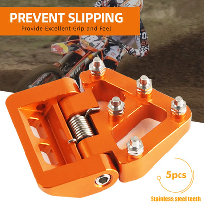 Folding Rear Brake Pedal Step Tip Plate for KTM 125 -500 200 250 300 450 for Husqvarna 125 200 250 300 250 for GasGas EX EC 125-EXPROTAS