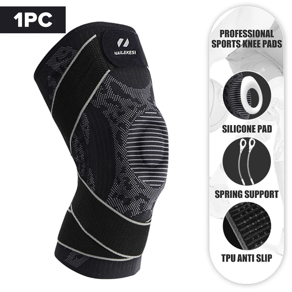 1PC Knee Strap Adjustable Compression Support Brace for Sports Gym