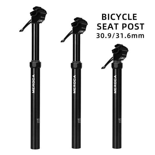 27.2/30.9/31.6mm Dropper Seatpost MEROCA Hydraulic MTB Road Bike Seat Post