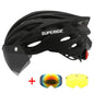 SUPERIDE Men Women Cycling Helmet with Rearlight Sports MTB Bicycle Helmet Road Bike Mountain Bike Helmet with Goggles & Visor-EXPROTAS