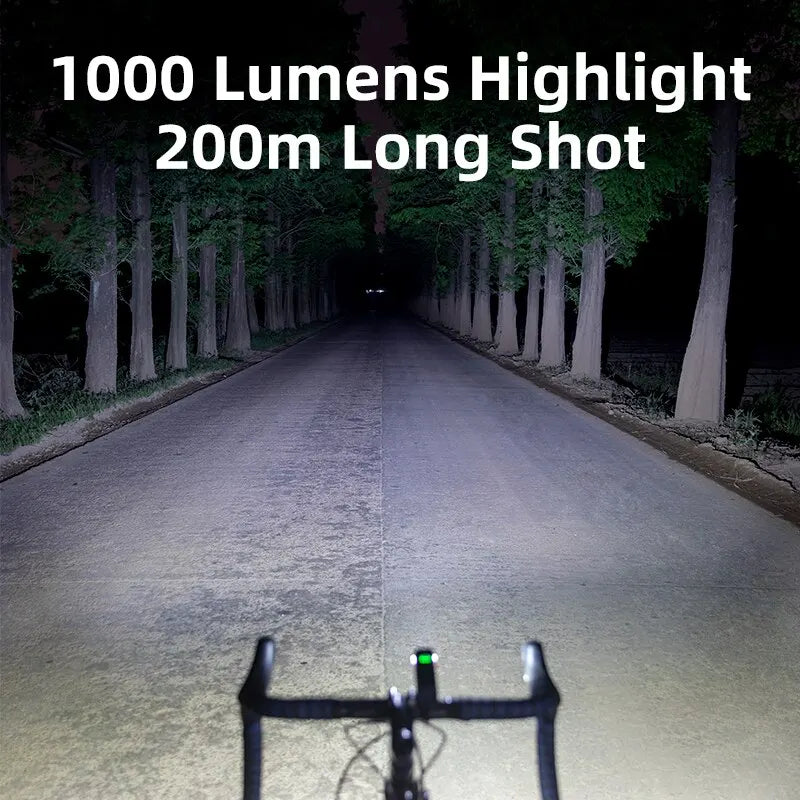 Offbondage Bicycle Light Front USB Rechargeable Waterproof Headlight Flashlight