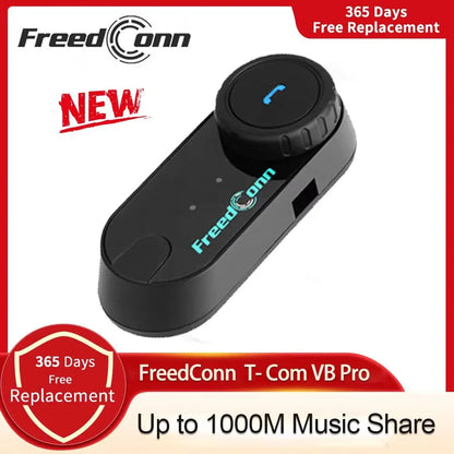 Motorcycle Helmet Bluetooth Intercom Freedconn T Com VB FM Music Sharing