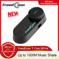 Motorcycle Helmet Bluetooth Intercom Freedconn T Com VB FM Music Sharing