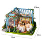 Wooden DIY Mini Dollhouse 3D Puzzle Room Kit with Furniture Birthday Gift - EXPROTAS