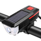 USB Rechargeable Bike Front Lamp LED Torch Mountain Bicycle Light with Horn