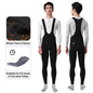Thermal Fleece Cycling Bib Tights INBIKE Mens 3D Padded Winter MTB Road