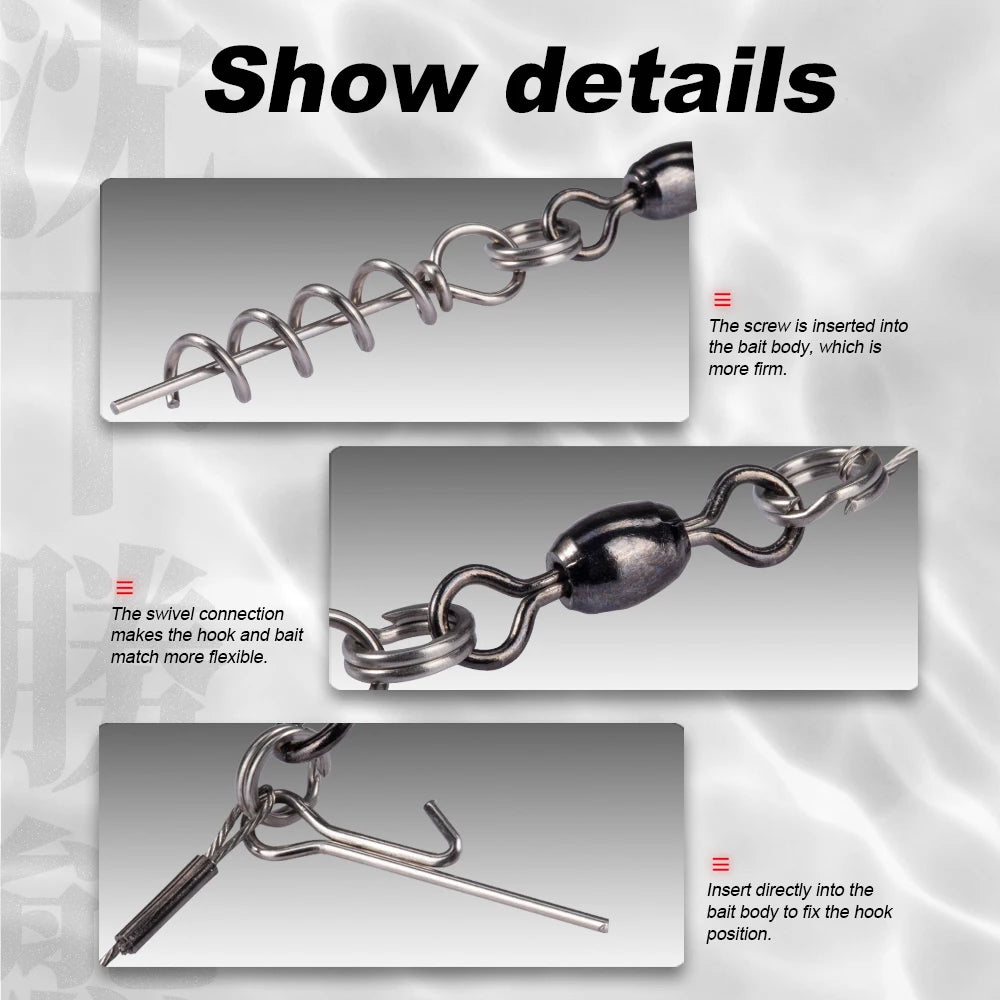 Single Double Hook 9cm 12cm Fishing Rig for Big Shad Tackle