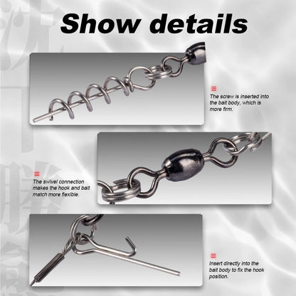 Single Double Hook 9cm 12cm Fishing Rig for Big Shad Tackle