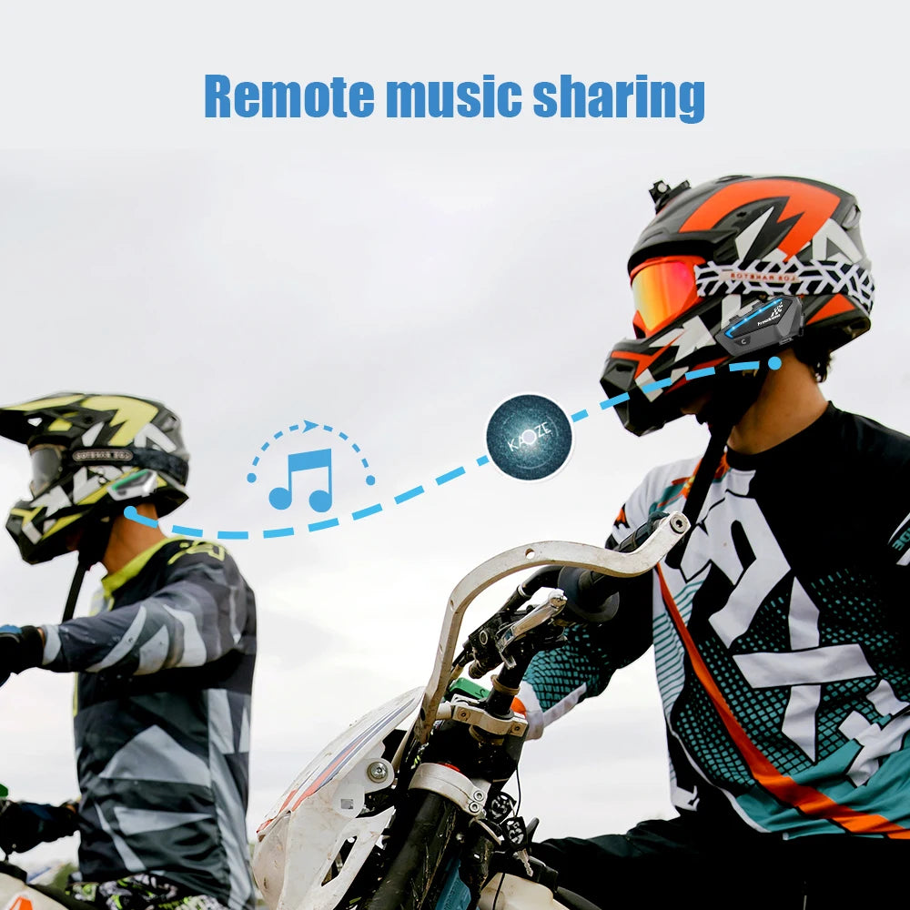 Motorcycle Helmet Intercom Freedconn FX Bluetooth Headset 10-Rider Pairing