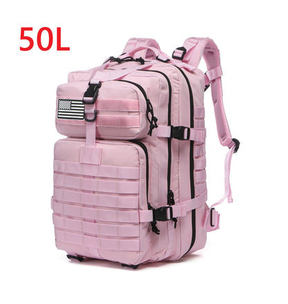Waterproof Backpack Bag 25L/50L Tactical Outdoor Hiking Rucksack Camping