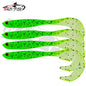 4PCS Fishing Lure Jigging Soft Baits 12.5cm 5.5g Hooks for Bass Pike