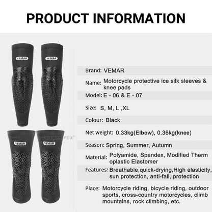 VEMAR Motorcycle Knee Elbow Pads Anti-Fall MTB DH Motocross Guards