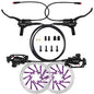 Hydraulic Disc Brake Set for E-Bike 160mm Rotors Power Control 1100mm 1800mm